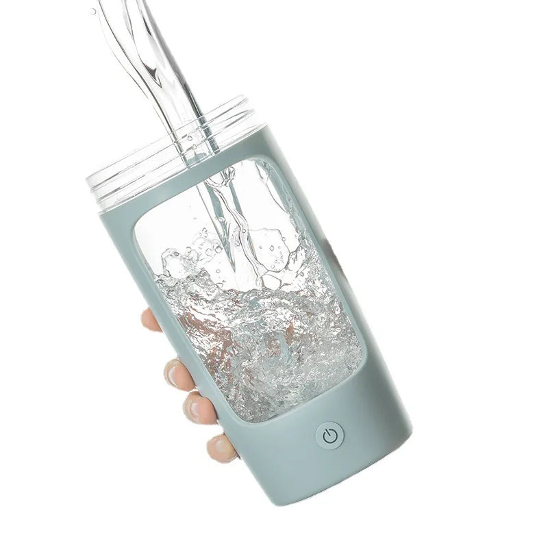 Portable Fitness Sport Bottle USB Rechargable Electric Protein Shaker Bottle 650ml Automatic Blender Cup Gym Workout Mixing Cups