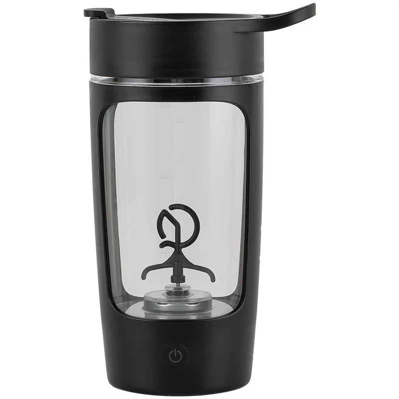 Portable Fitness Sport Bottle USB Rechargable Electric Protein Shaker Bottle 650ml Automatic Blender Cup Gym Workout Mixing Cups